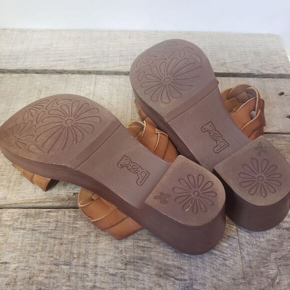 B.O.C. Braided JILLIAN Slides Sandals Block Heel 7 - Picture 6 of 7